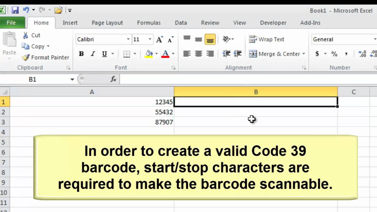 how to create a barcode